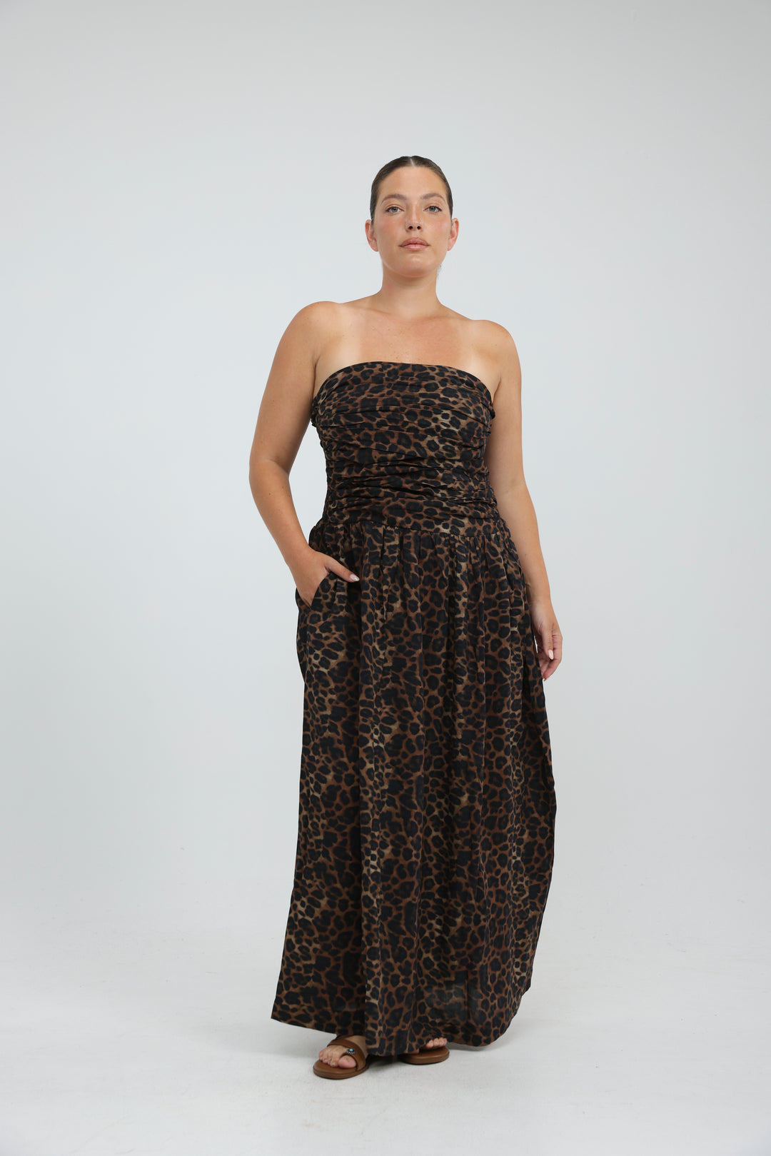 Listen Dark Leopard Dress