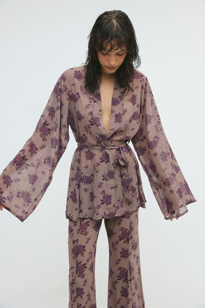 Paros Floral Kimono
