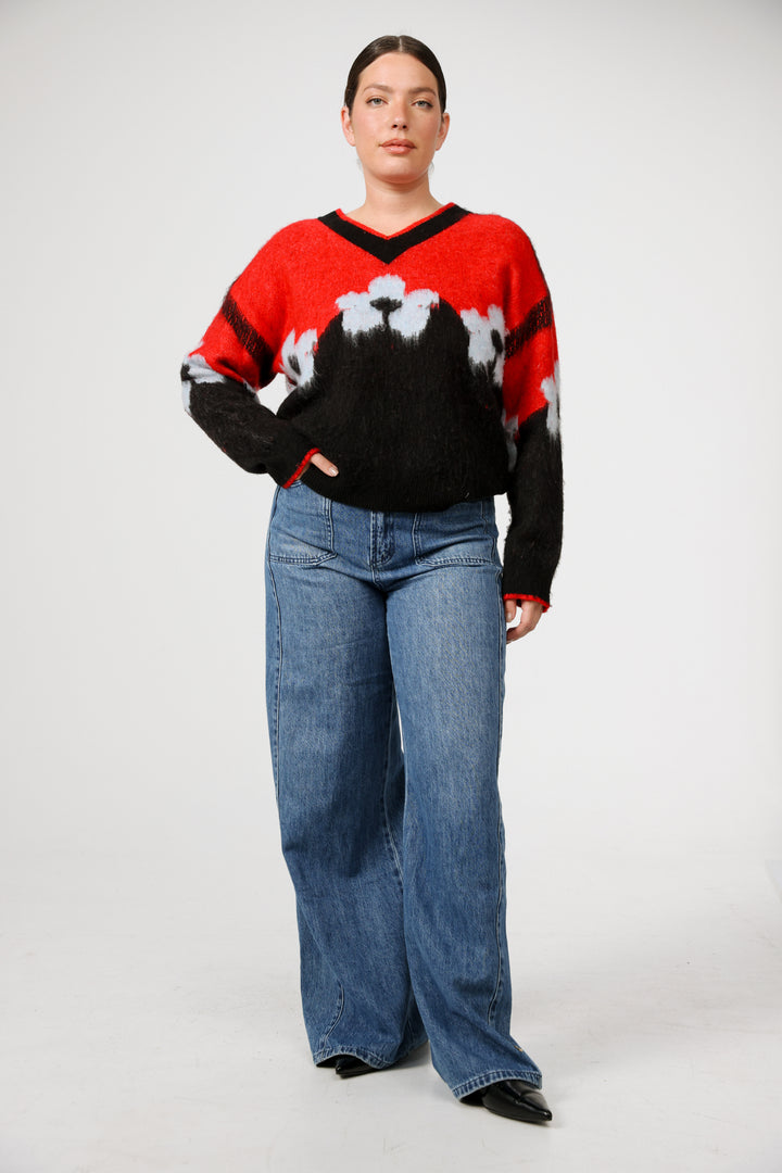 Me Red&Black Sweater