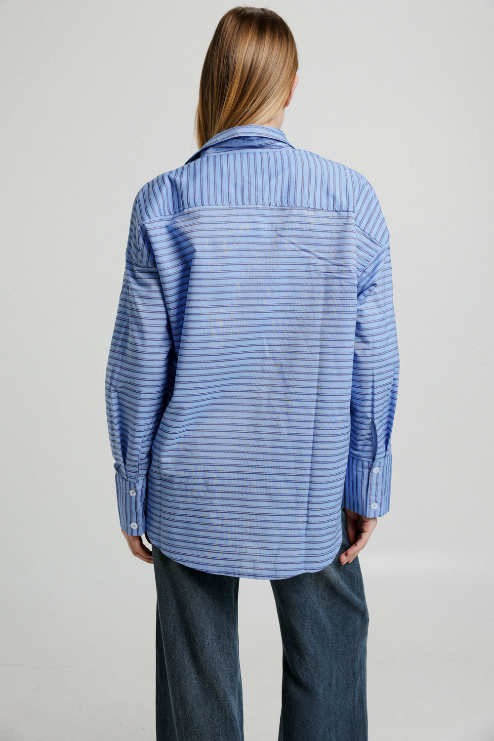 True Blue Stripes Buttoned Shirt