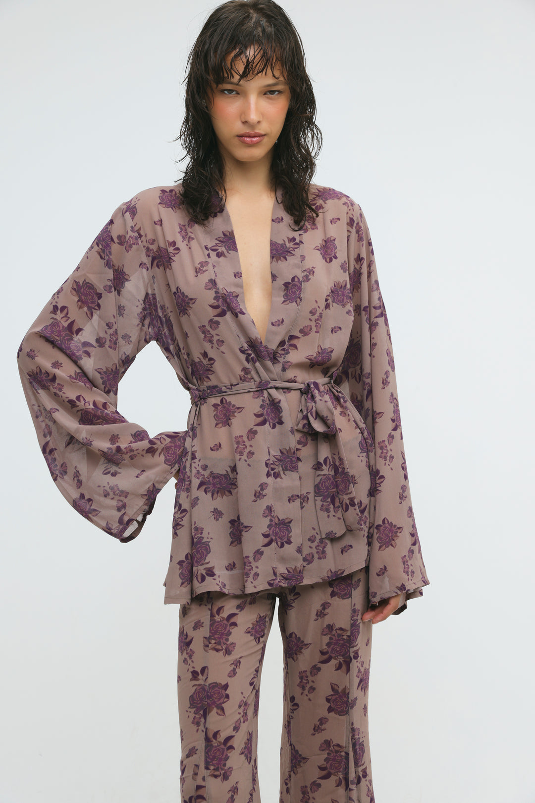 Paros Floral Kimono