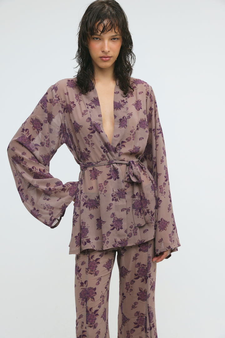 Paros Floral Kimono
