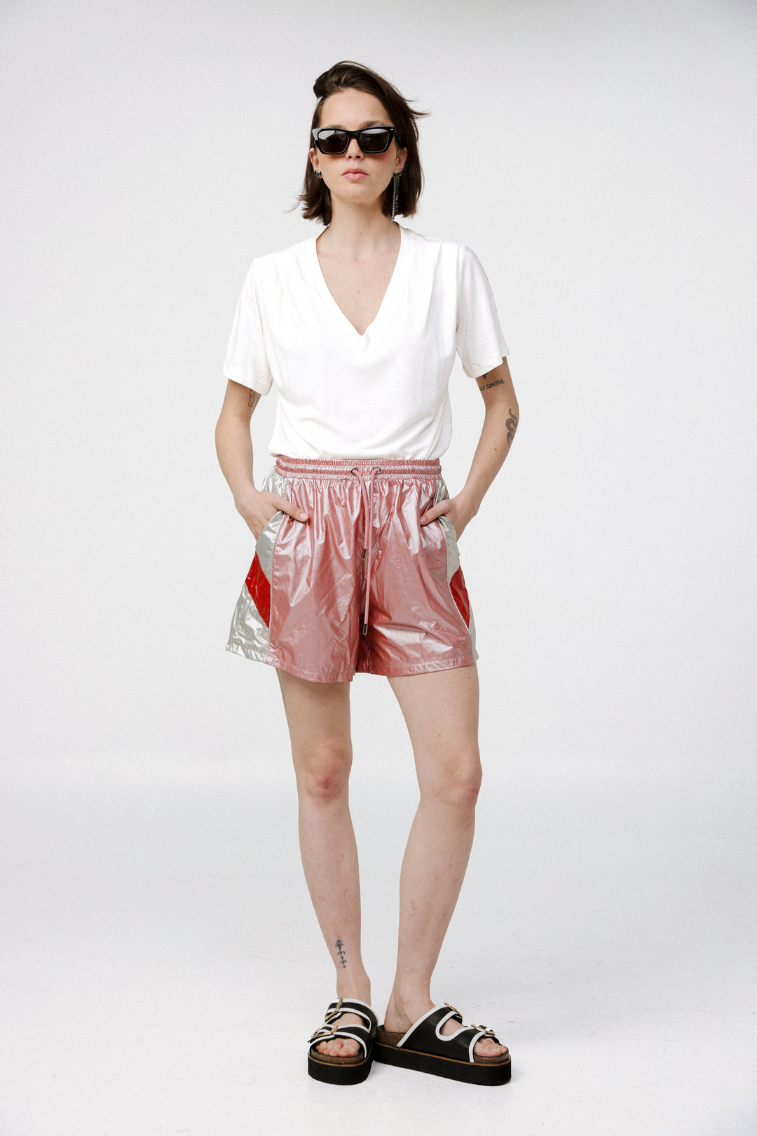 Nylon Pink Shorts