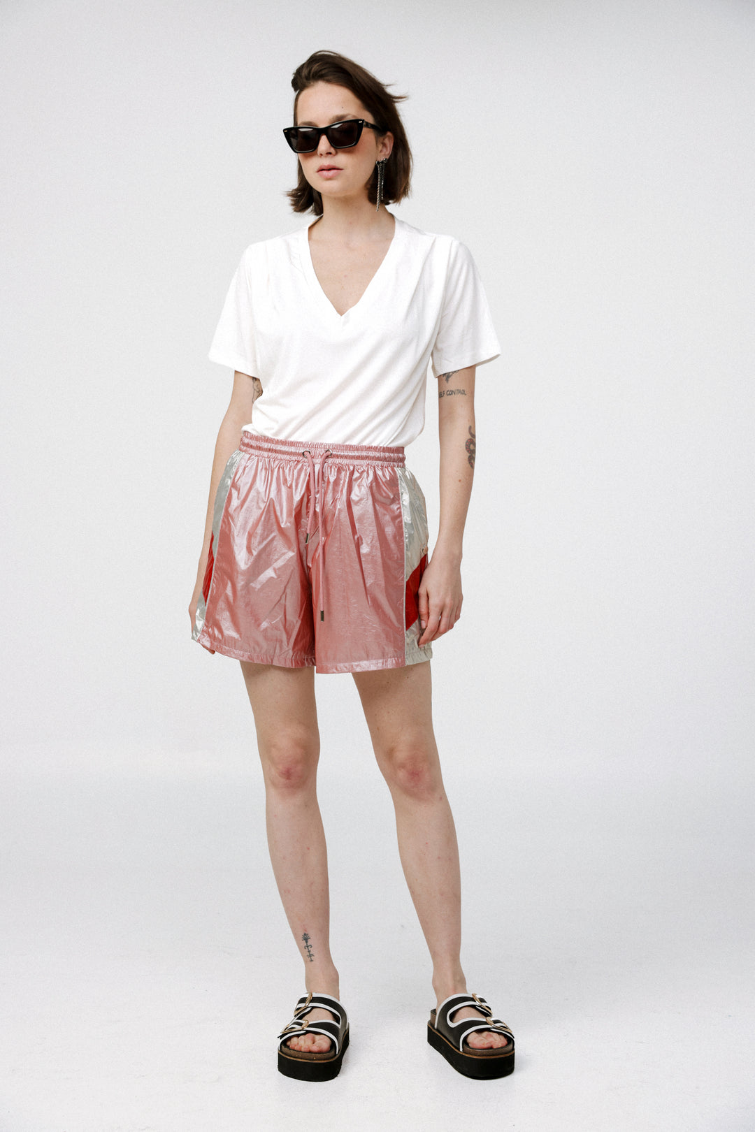 Nylon Pink Shorts
