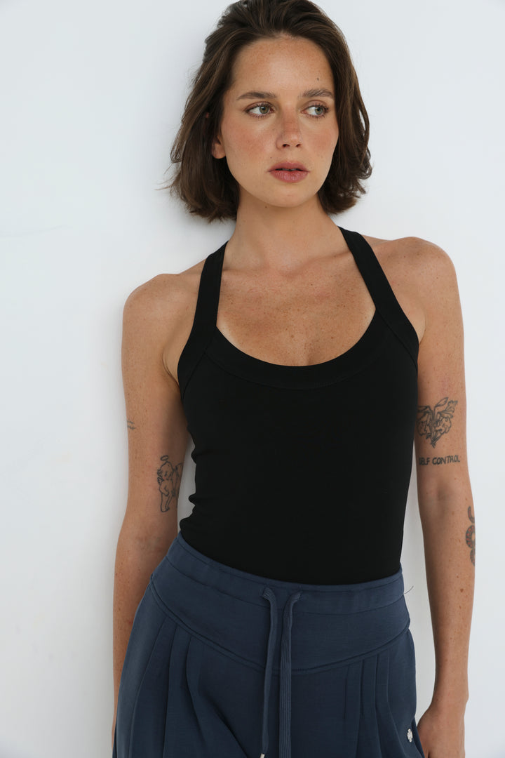 Double Black Bodysuit