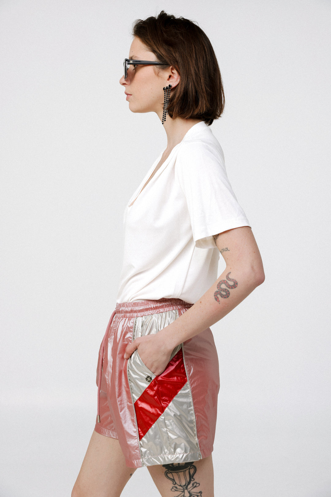 Nylon Pink Shorts