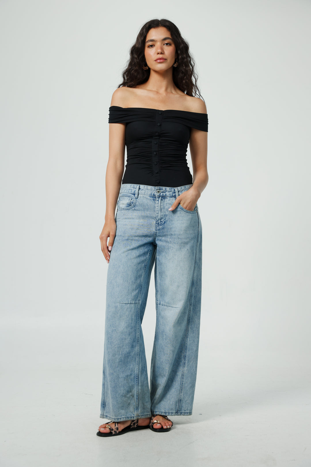 Yes Black Off Shoulder Top