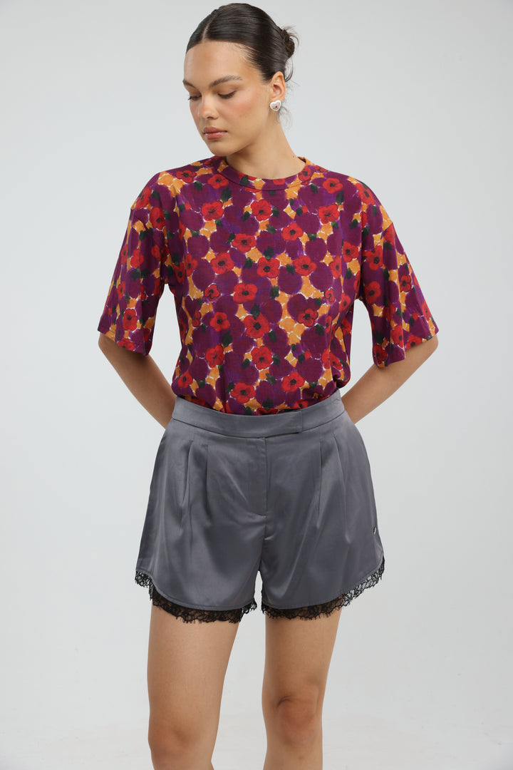 Rock Red Floral T-Shirt