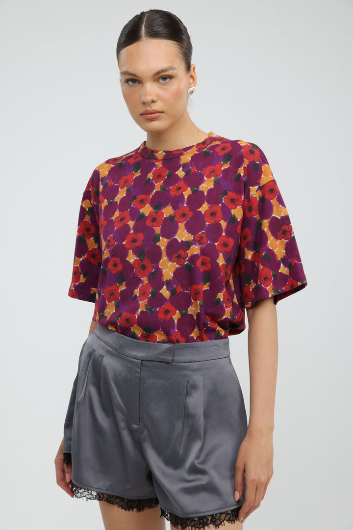 Rock Red Floral T-Shirt