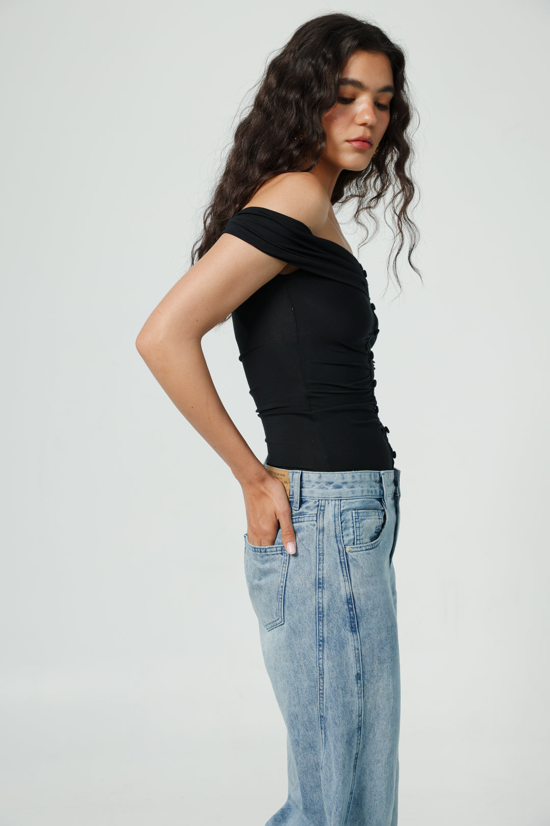 Yes Black Off Shoulder Top