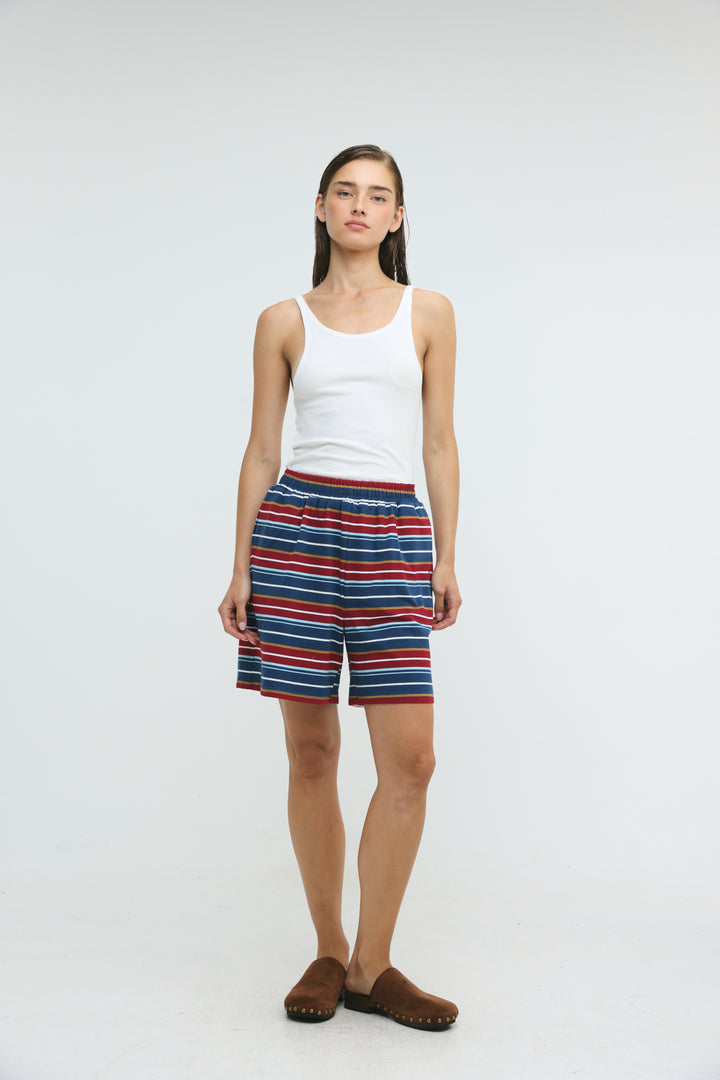 Crossing Wine Stripes Shorts