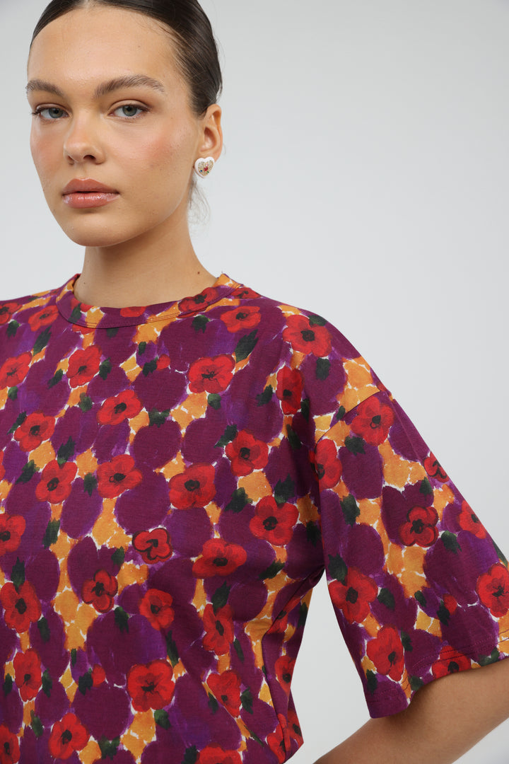 Rock Red Floral T-Shirt
