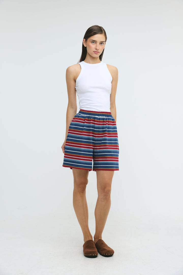 Crossing Wine Stripes Shorts