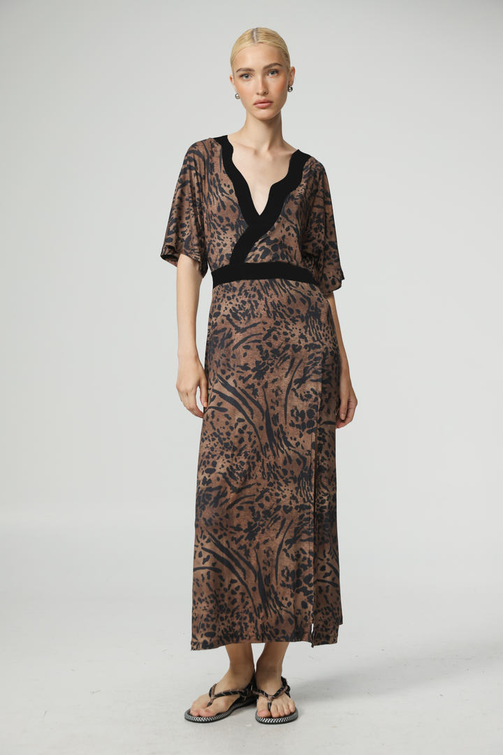 Melt Leopard Dress