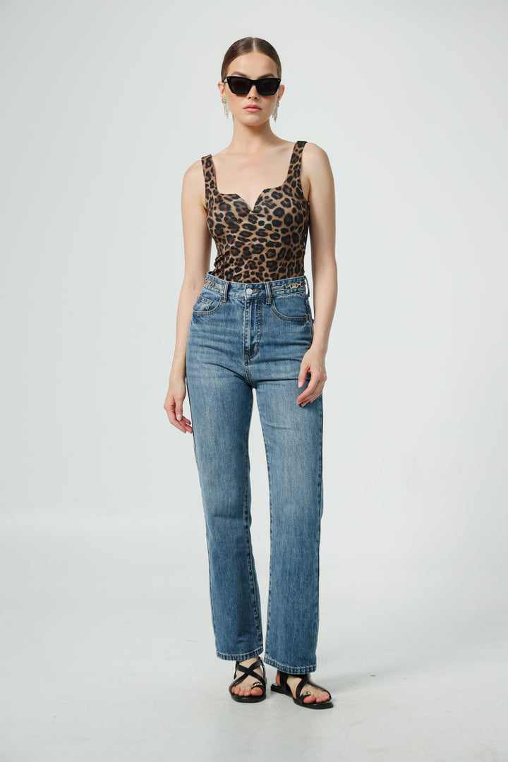 Illusion Leopard Top