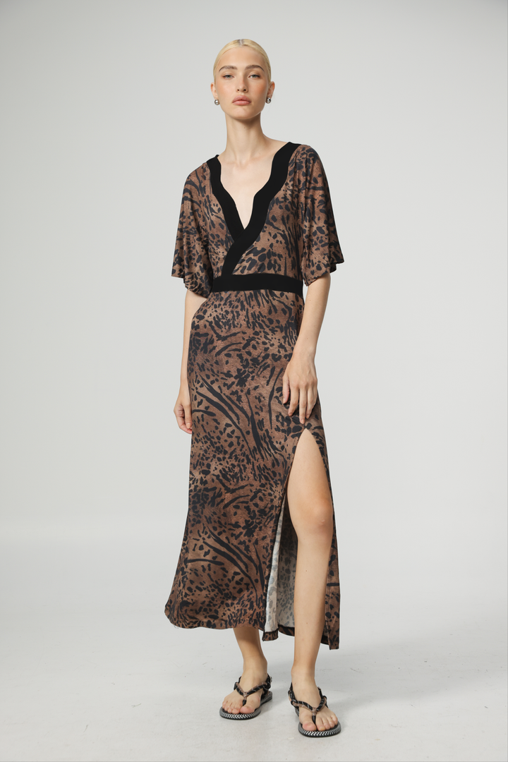 Melt Leopard Dress