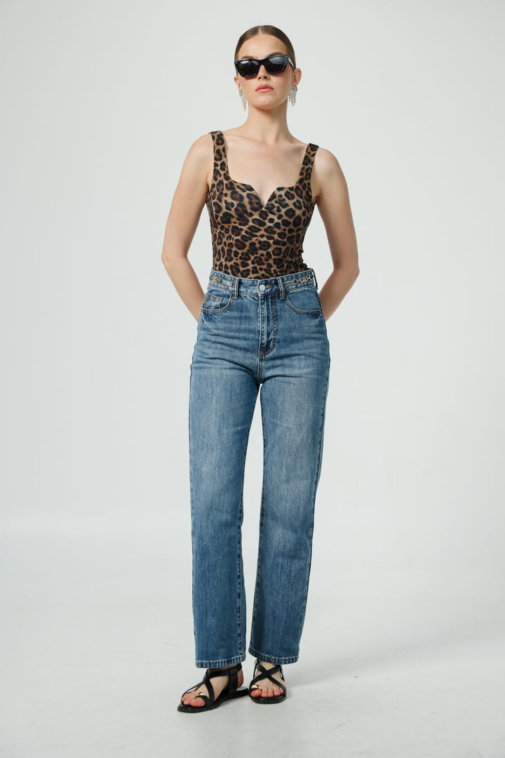 Illusion Leopard Top
