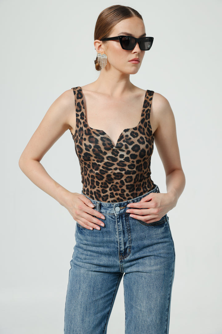 Illusion Leopard Top