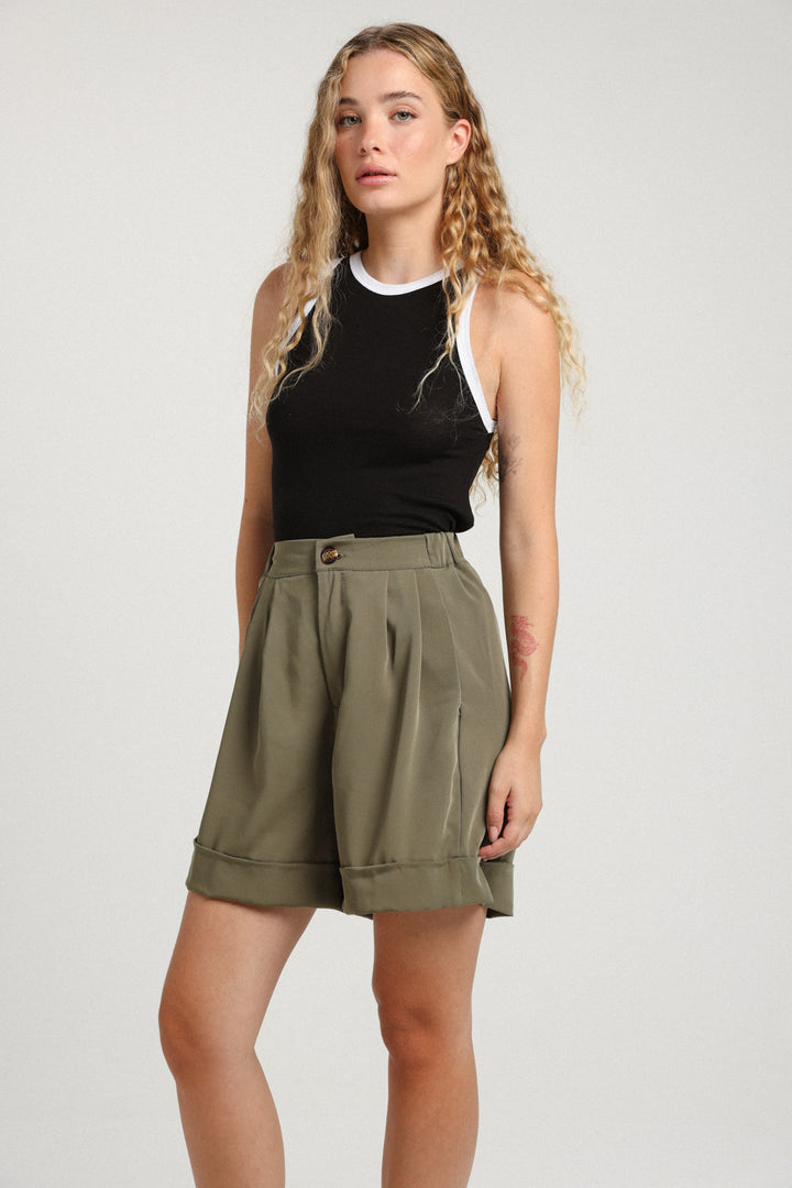 Arie Olive Green Short Bottoms