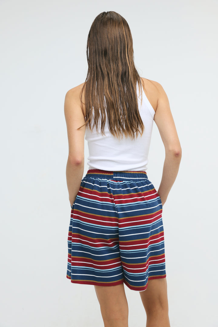 Crossing Wine Stripes Shorts