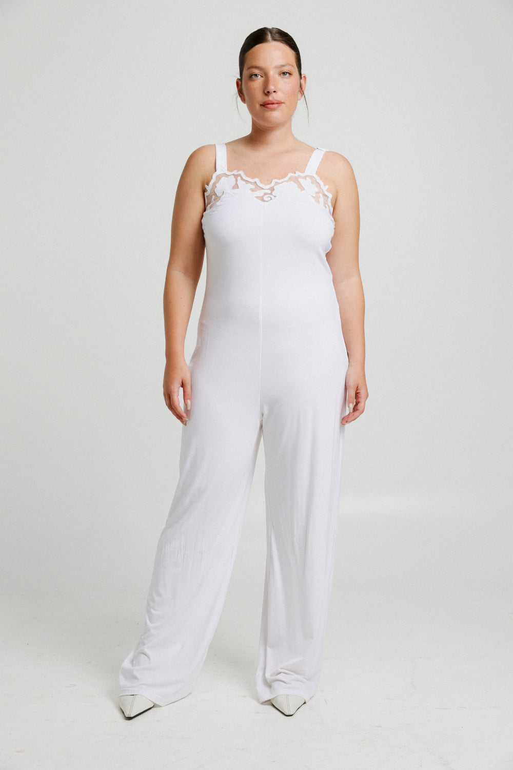 Lace Blue Jumpsuit