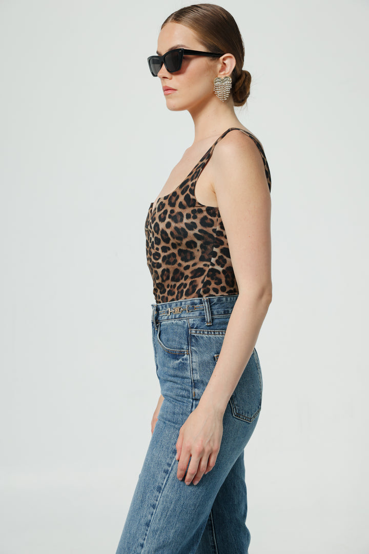 Illusion Leopard Top