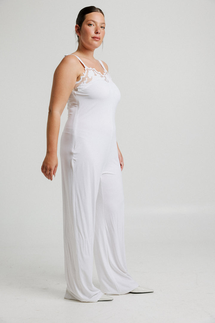 Lace Blue Jumpsuit