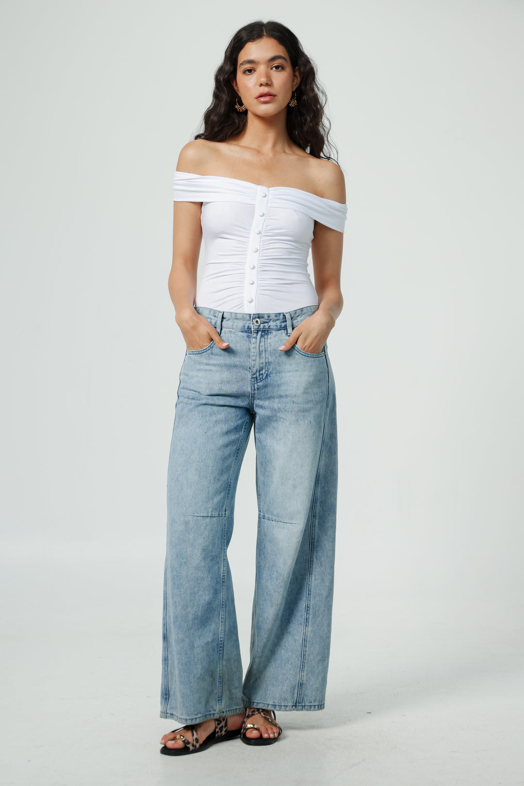 Yes White Off Shoulder Top