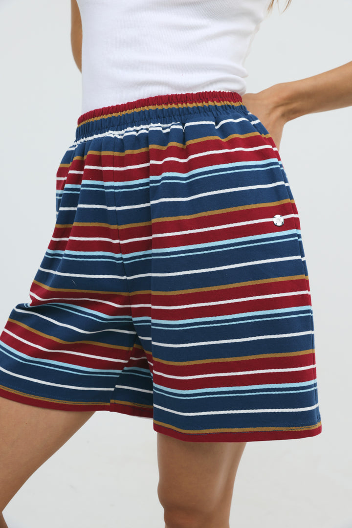 Crossing Wine Stripes Shorts