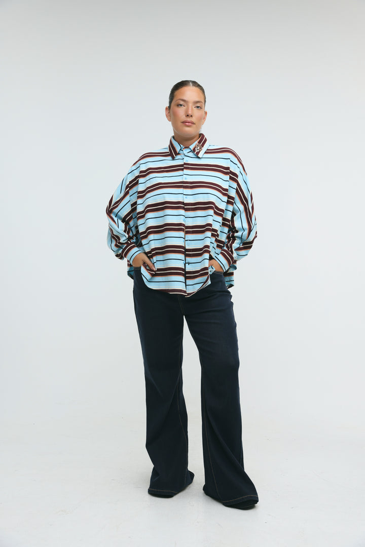 Crossing Blue Stripes Polo
