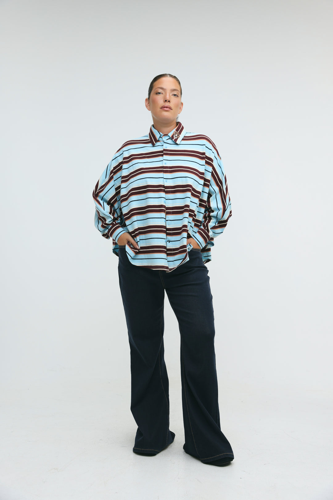 Crossing Blue Stripes Polo