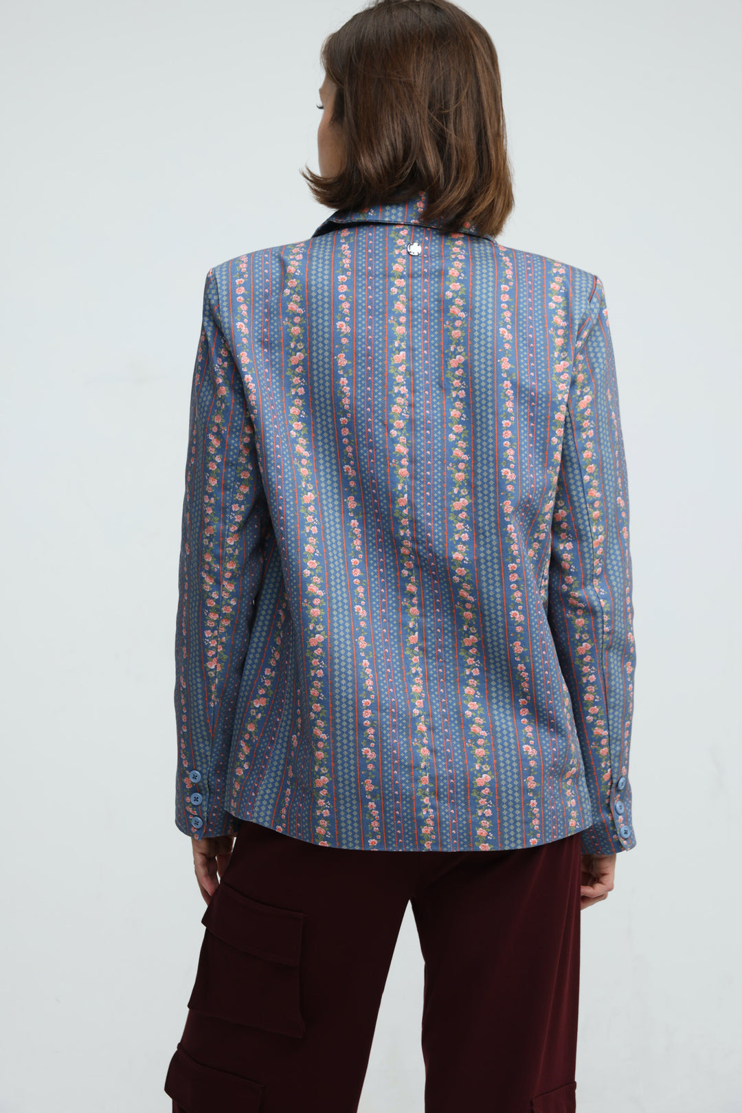 Pace Blue Floral Blazer