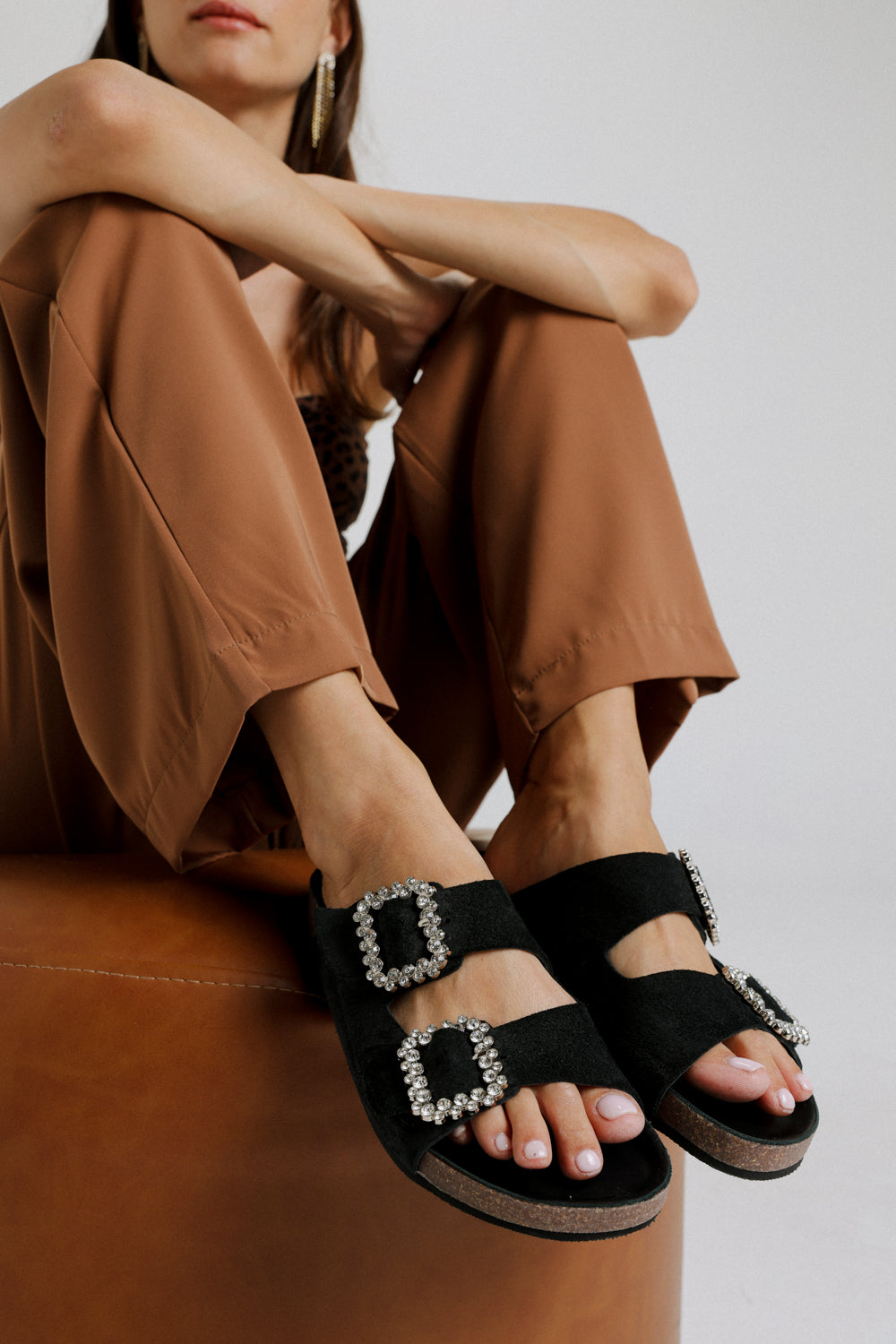DNA NO.1 Black Sandals נעלי סנדל קיץ 2023 נשים