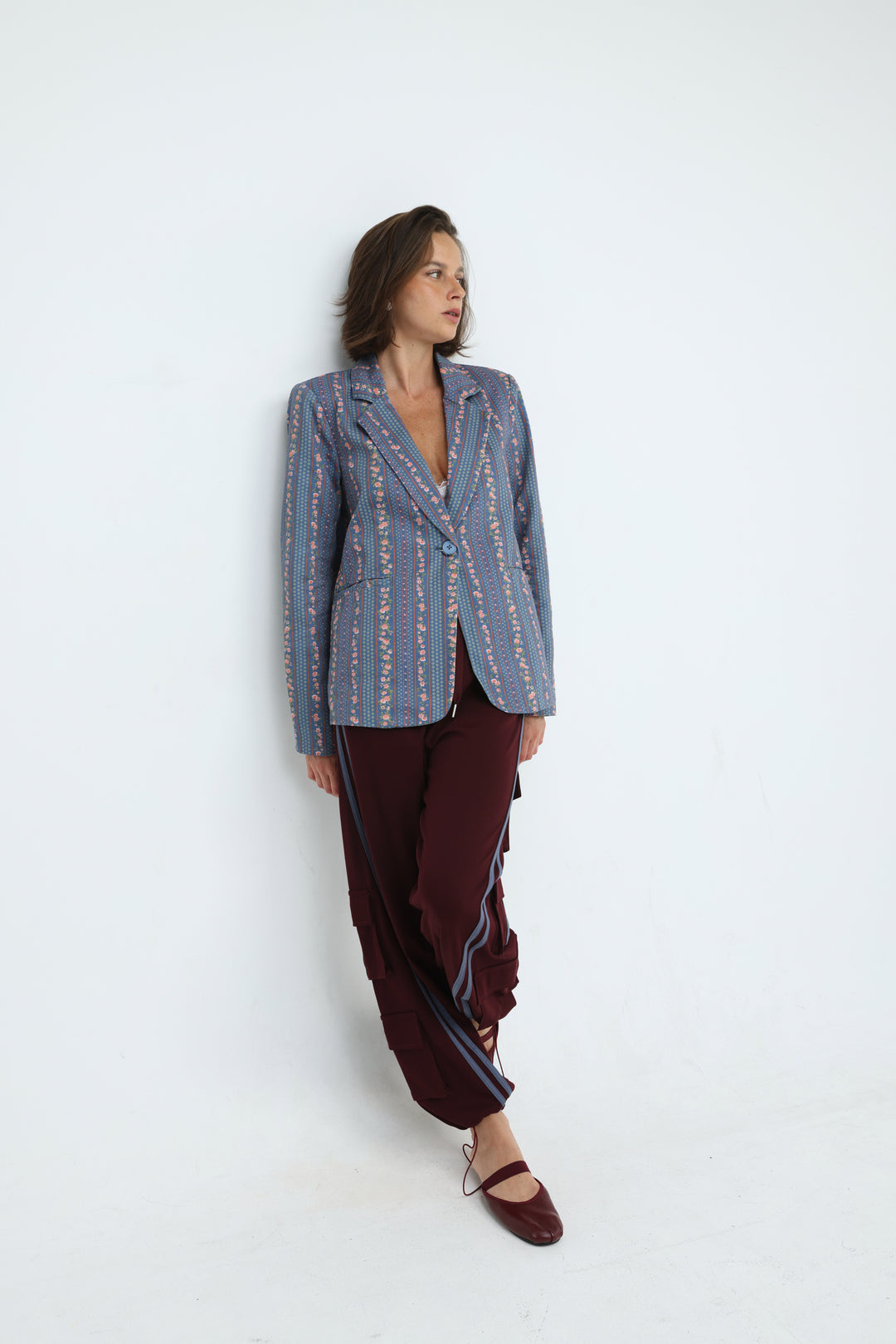 Pace Blue Floral Blazer
