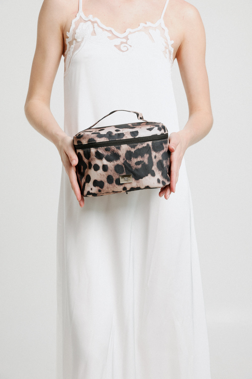 Medium Leopard Makeup Bag