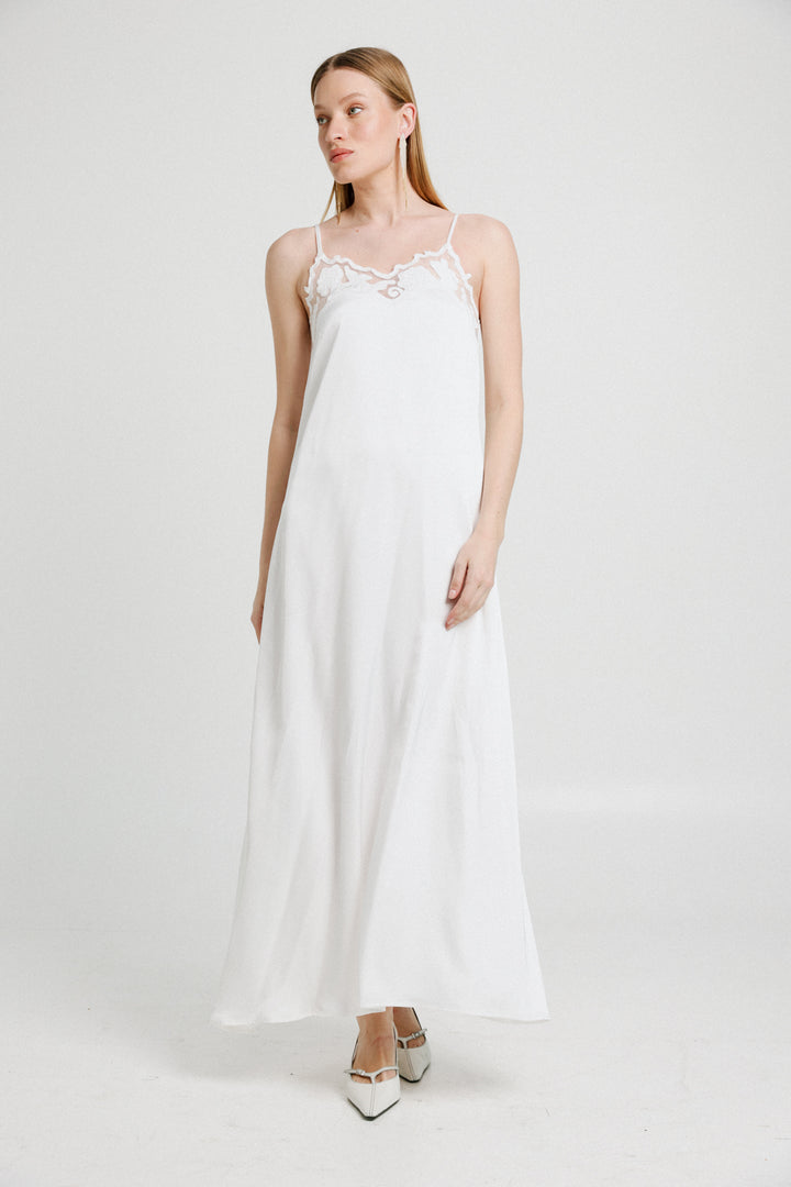 Lace White Dress