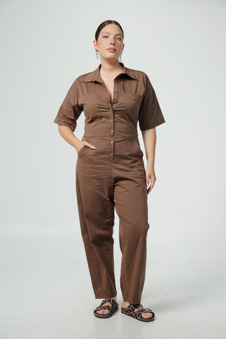 Shoreditch Brown Jumpsuit