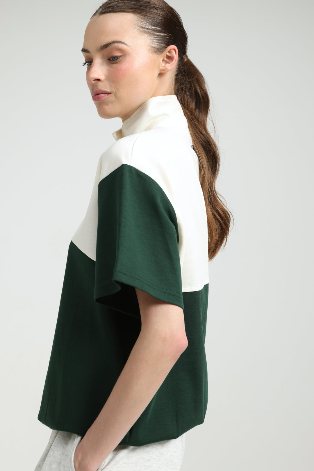 Sun Green/Cream Polo T-Shirt
