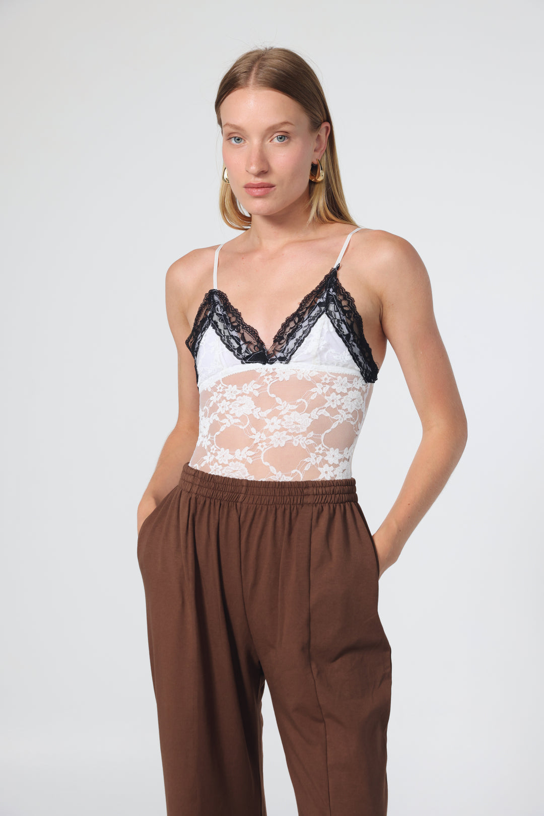 Dooni White Lace Bodysuit