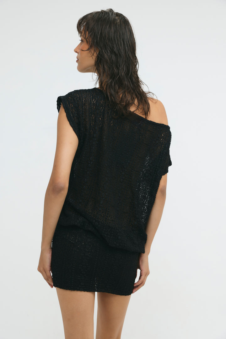 Palma Black Mini Dress
