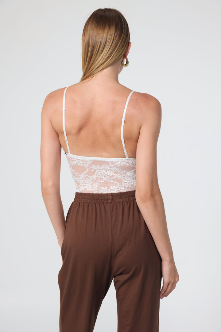 Dooni White Lace Bodysuit