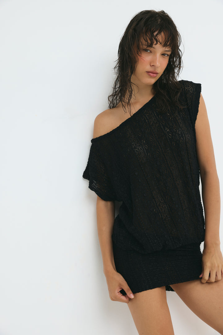Palma Black Mini Dress