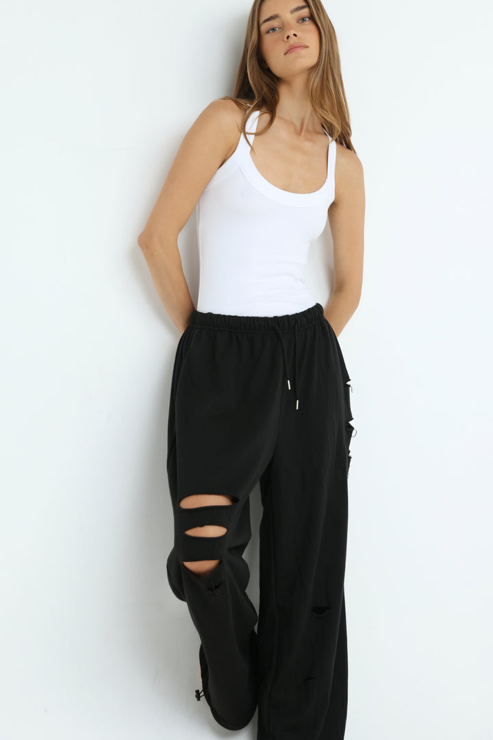 Scissors Black Joggers