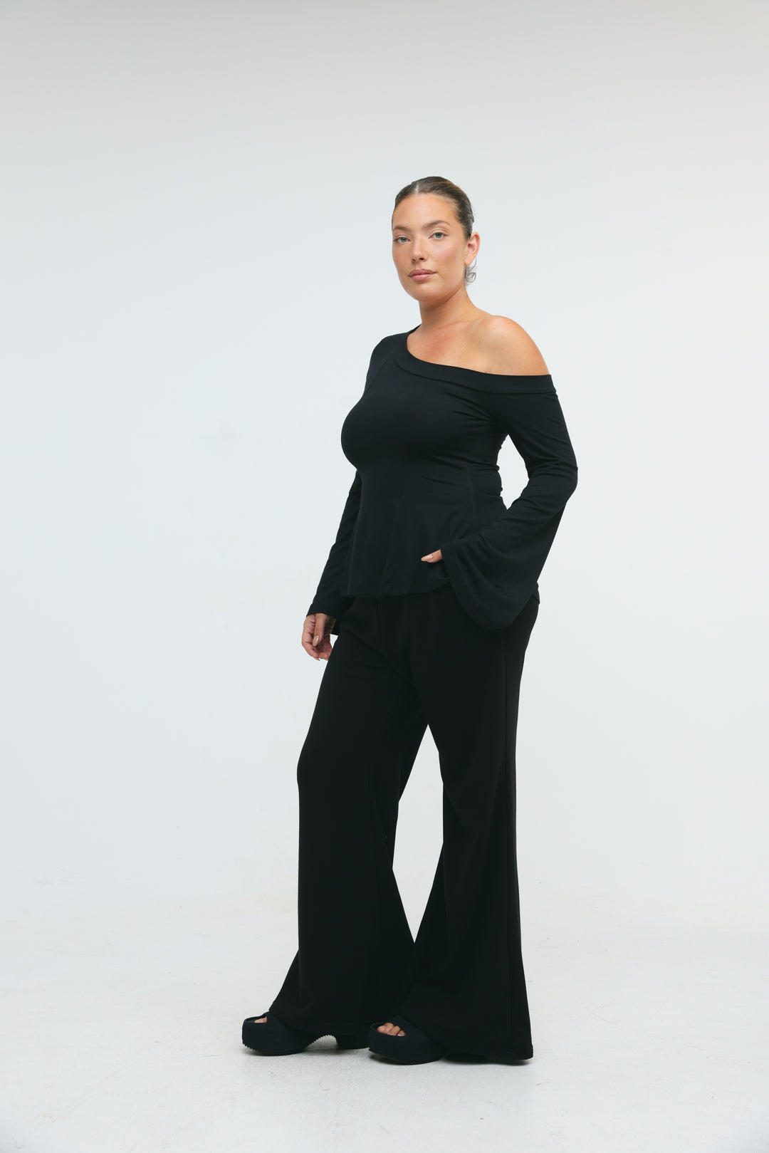State Black Drop Shoulder Shirt
