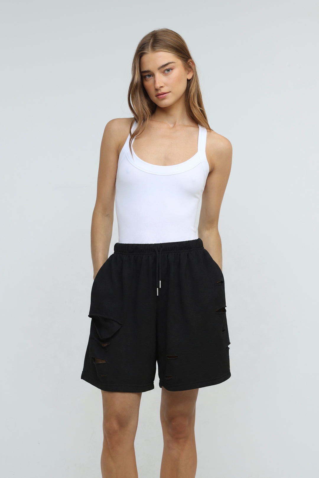 Saw Black Shorts