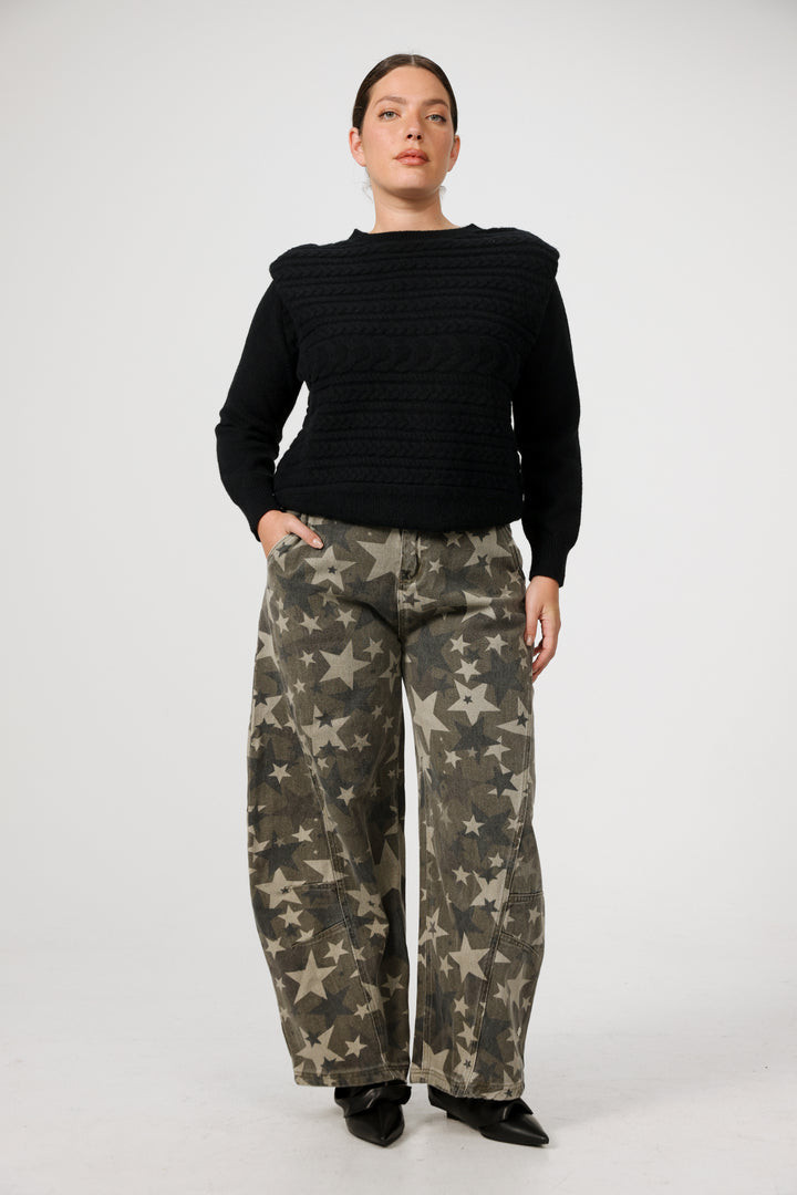 ג'ינס כוכבים מידה גדולה Star 123 Stars Denim 