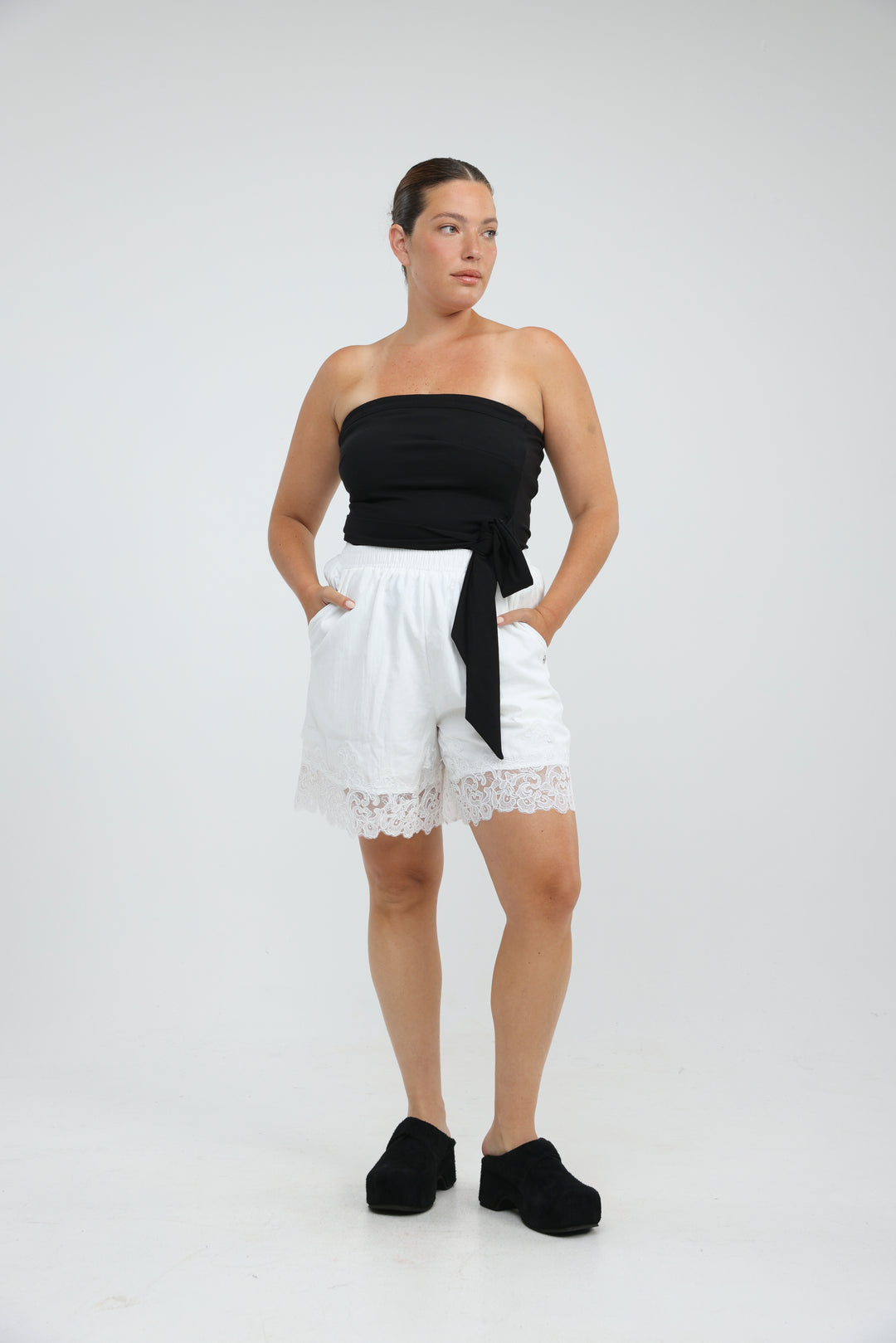 Moonstone White Shorts