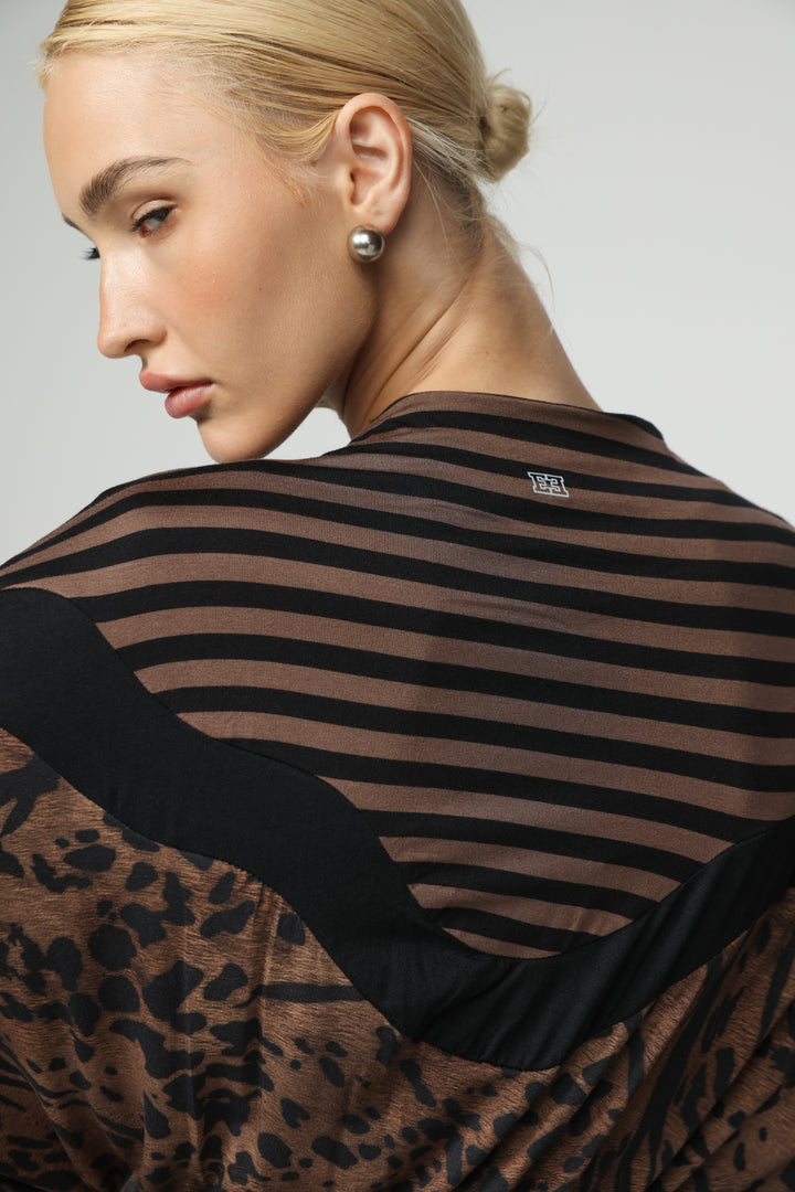 Adamon Leopard Mix Jumpsuit