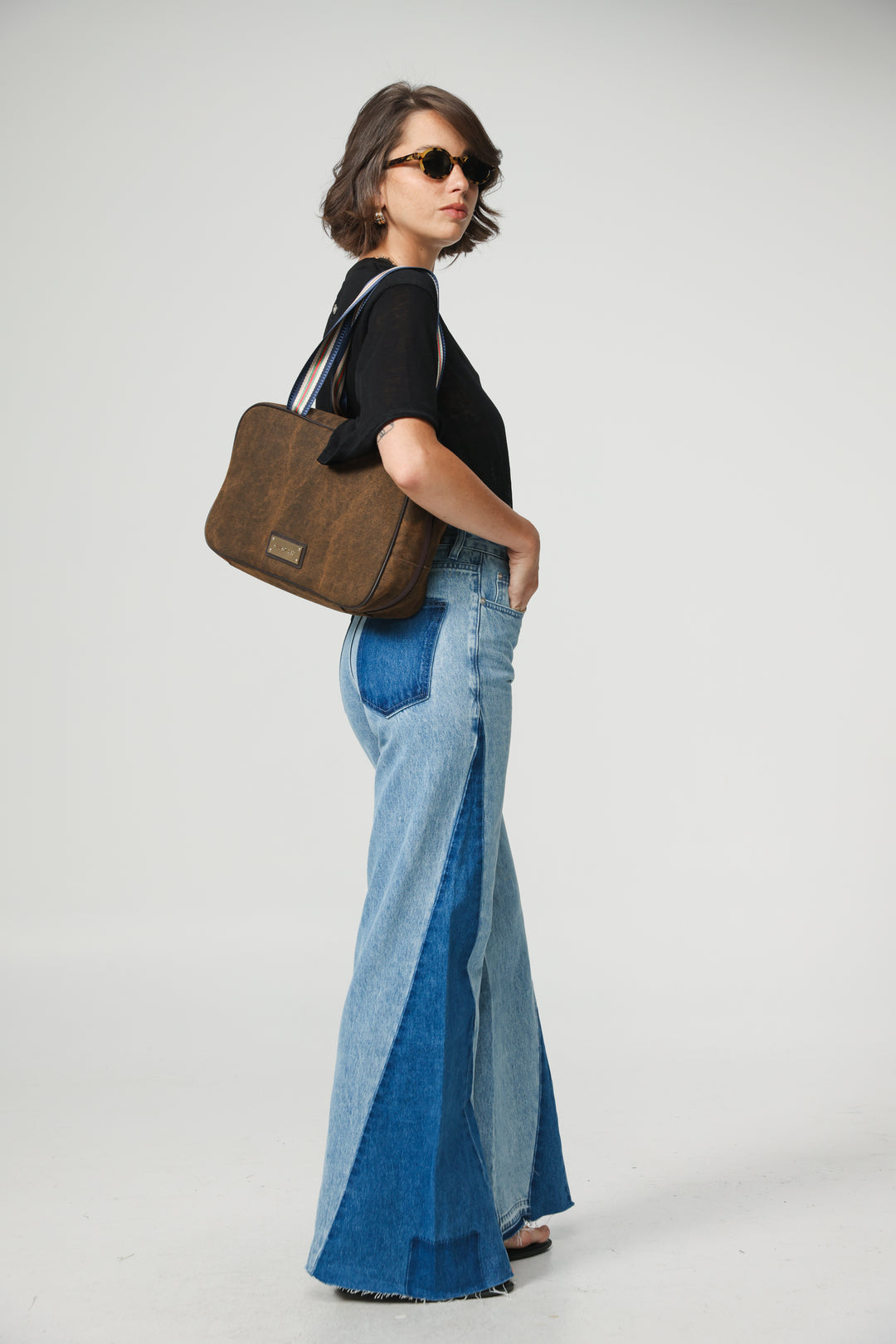 Boxy Brown Handbag