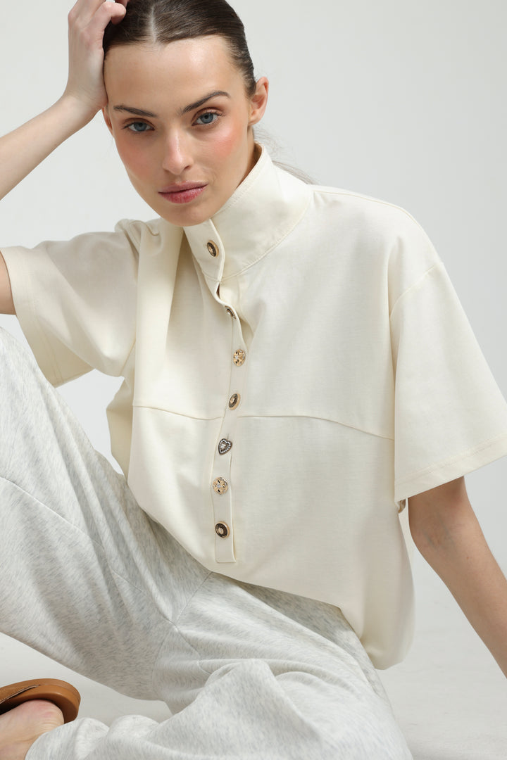 Sun Cream Polo T-Shirt